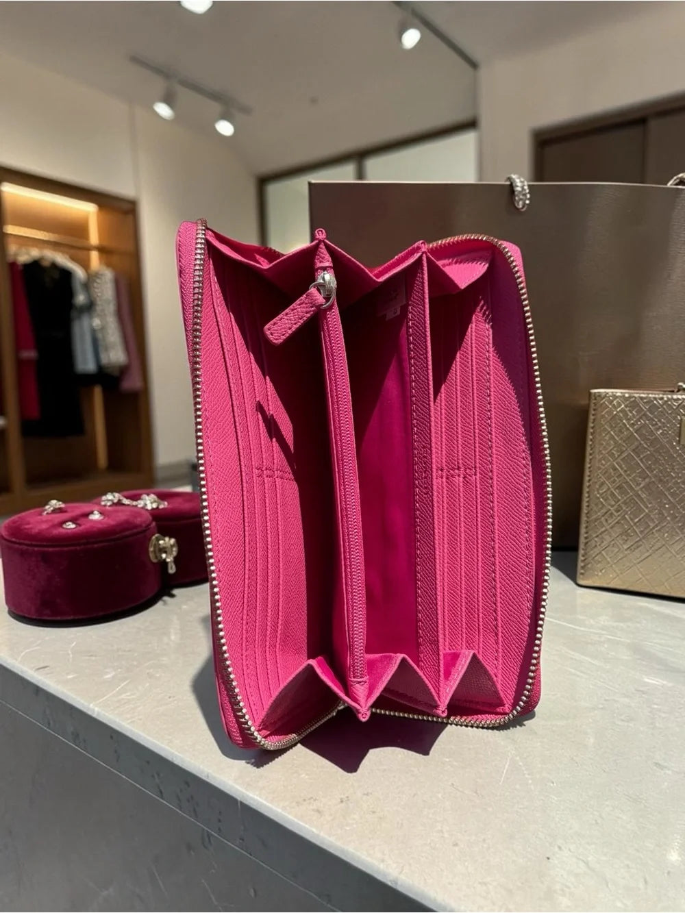 Coach New York Taxi Tote & Wallet Set – Hot Pink Crossgrain Leather | Barbiecore Luxury