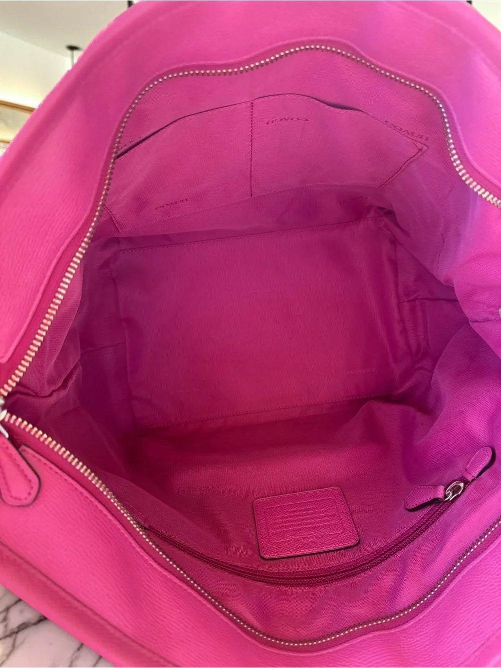 Coach New York Taxi Tote & Wallet Set – Hot Pink Crossgrain Leather | Barbiecore Luxury