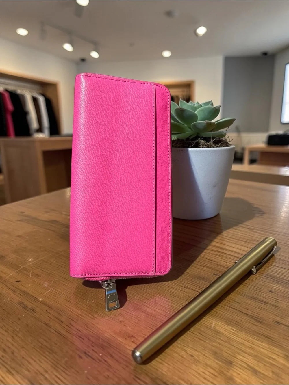 Coach New York Taxi Tote & Wallet Set – Hot Pink Crossgrain Leather | Barbiecore Luxury